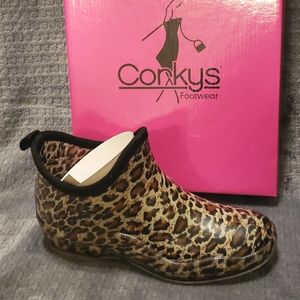 Corkys Cheetah Rain Boots
